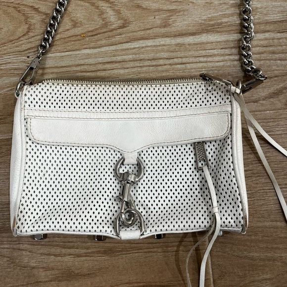 Rebecca Minkoff White Leather Crossbody Bag - Picture 3 of 6